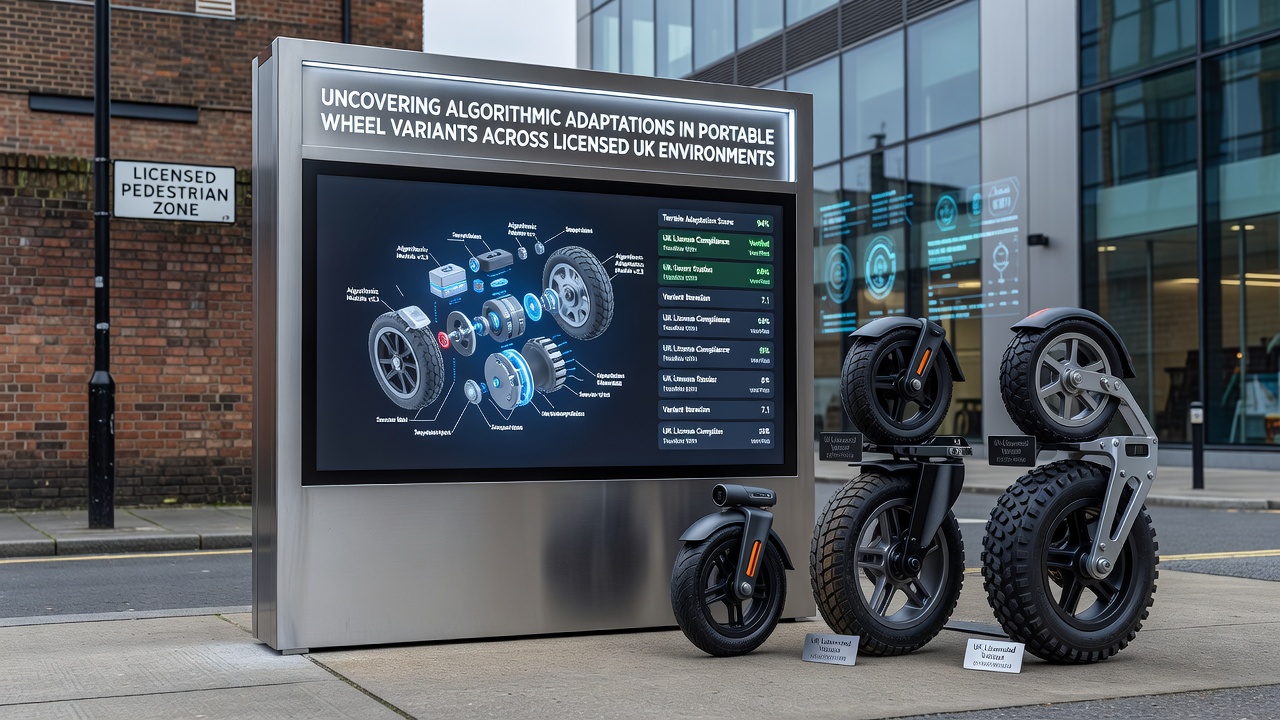 Close-up of algorithmic dashboard on a portable wheel variant used in UK licensed settings